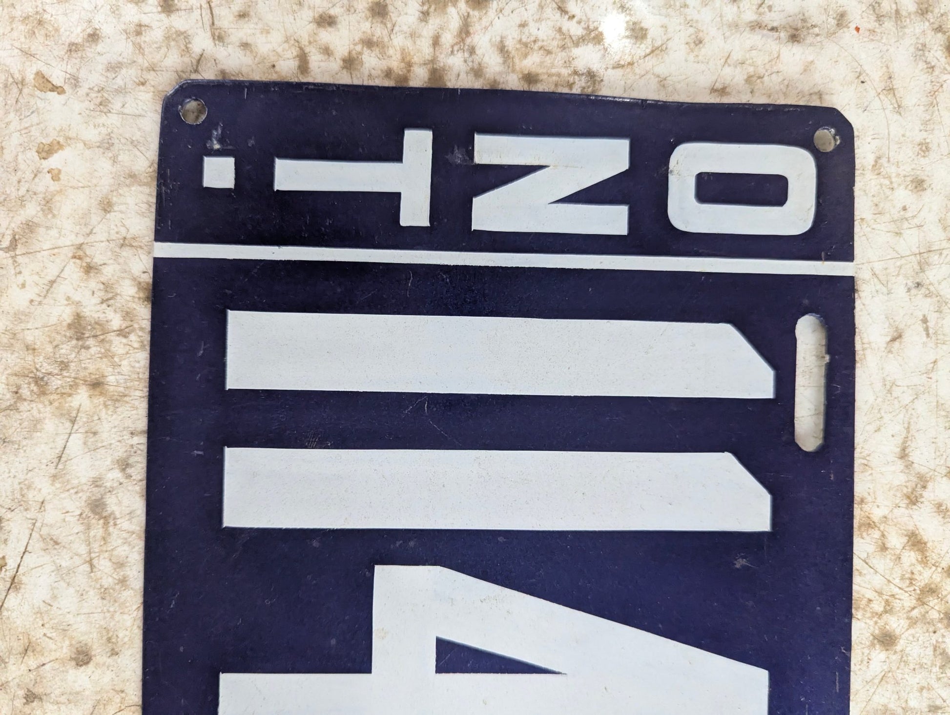 Reproduction 1911 Ontario Vehicle License Plate