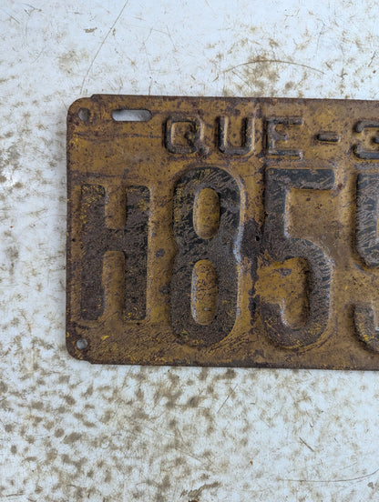 1930 Quebec Commercial Vehicle License Plate