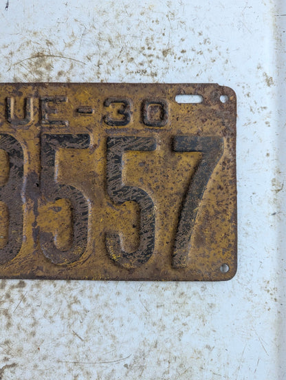 1930 Quebec Commercial Vehicle License Plate