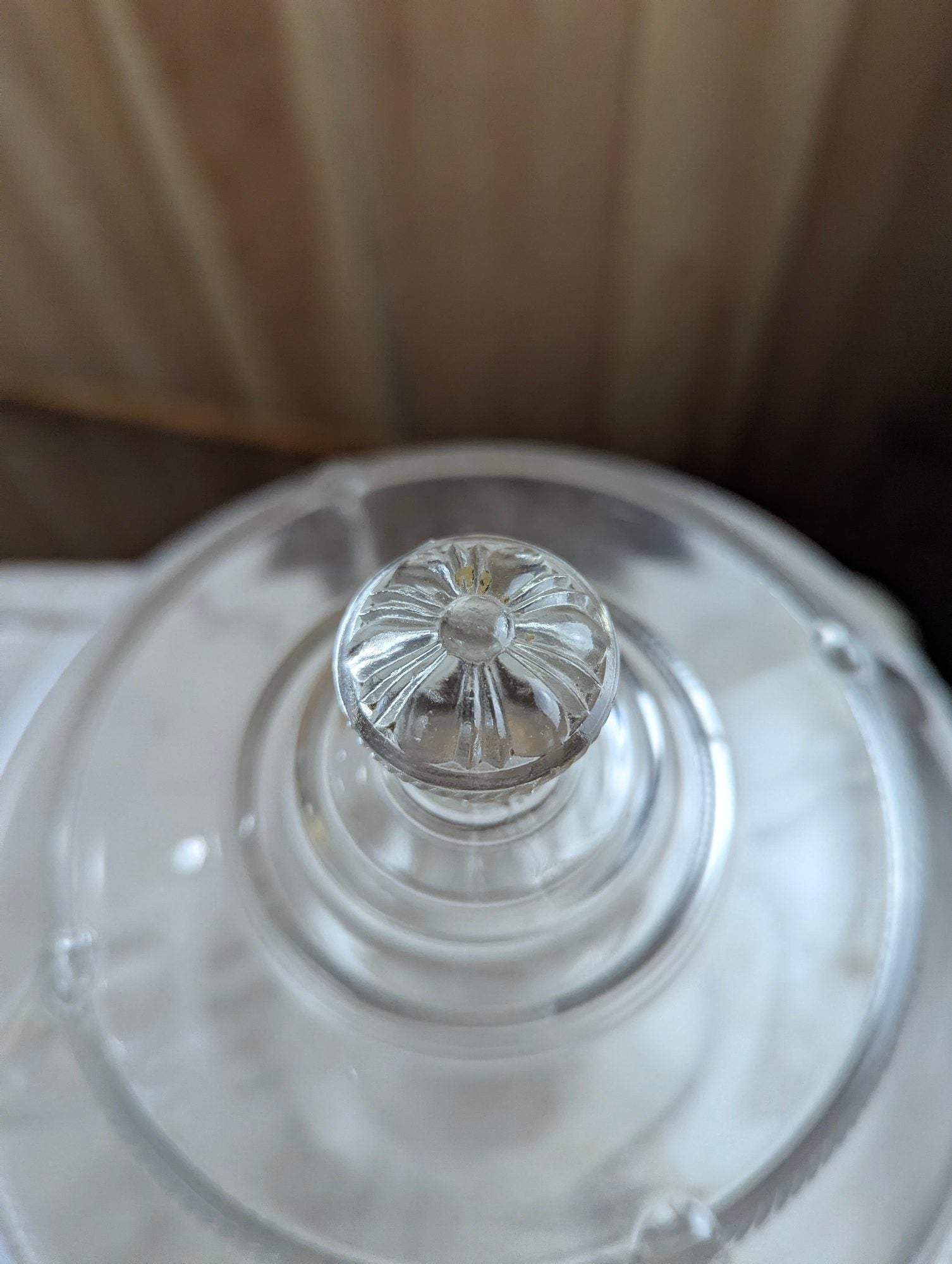 Vintage EAPG Rope Pattern Covered Pedestal Dish with Lid