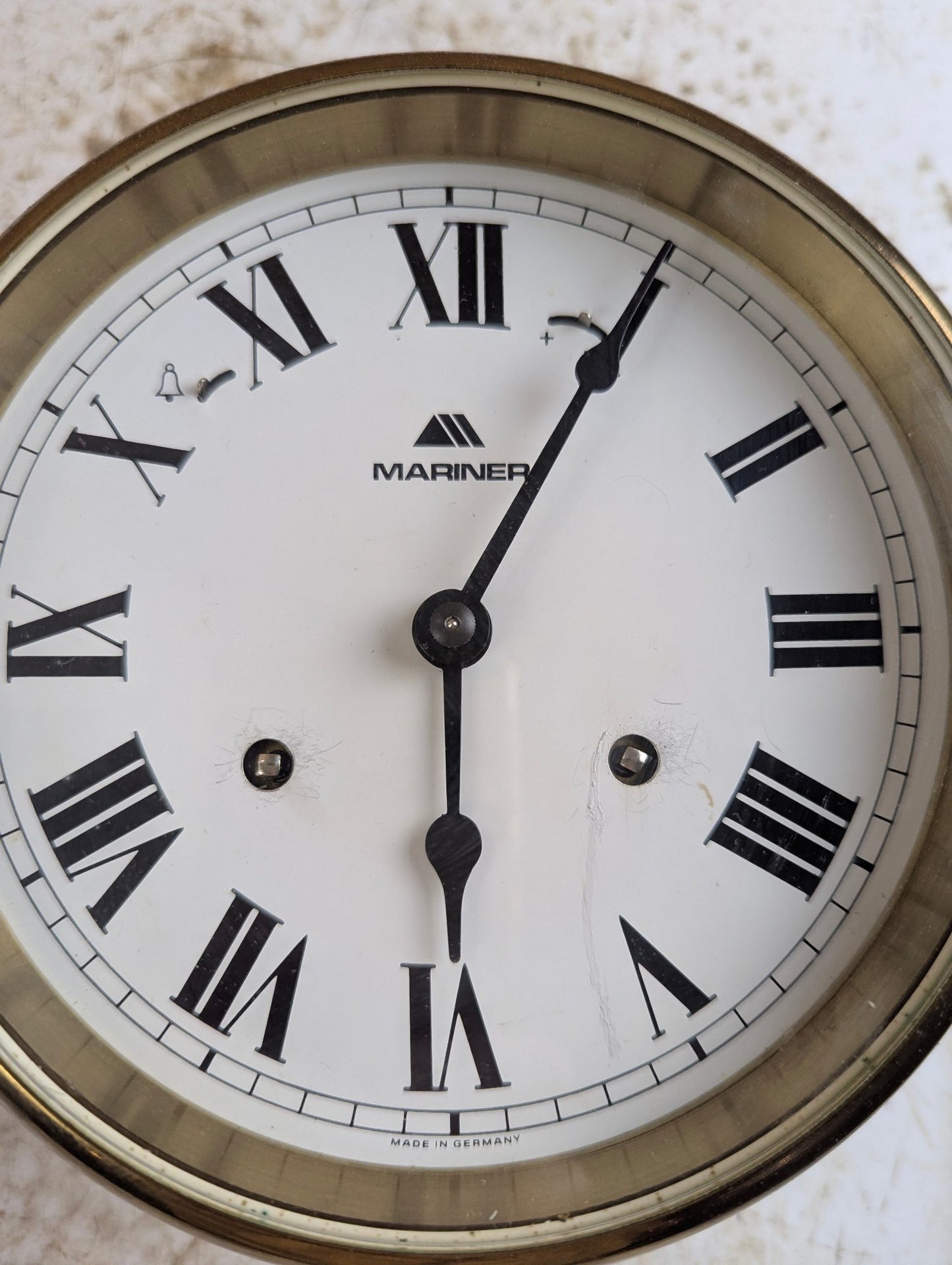 1950s 6" German Mariner Ship's Bell Clock