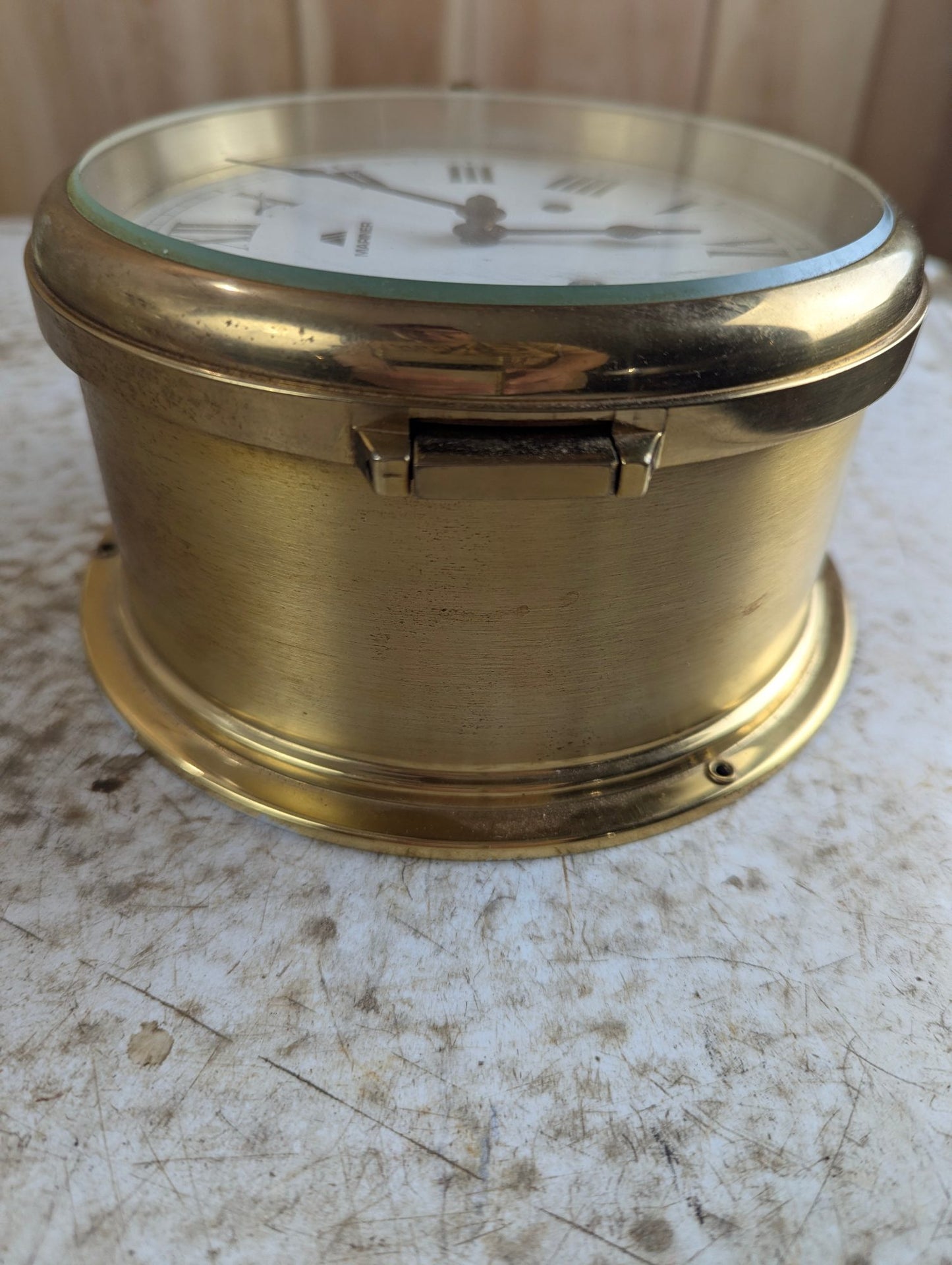1950s 6" German Mariner Ship's Bell Clock