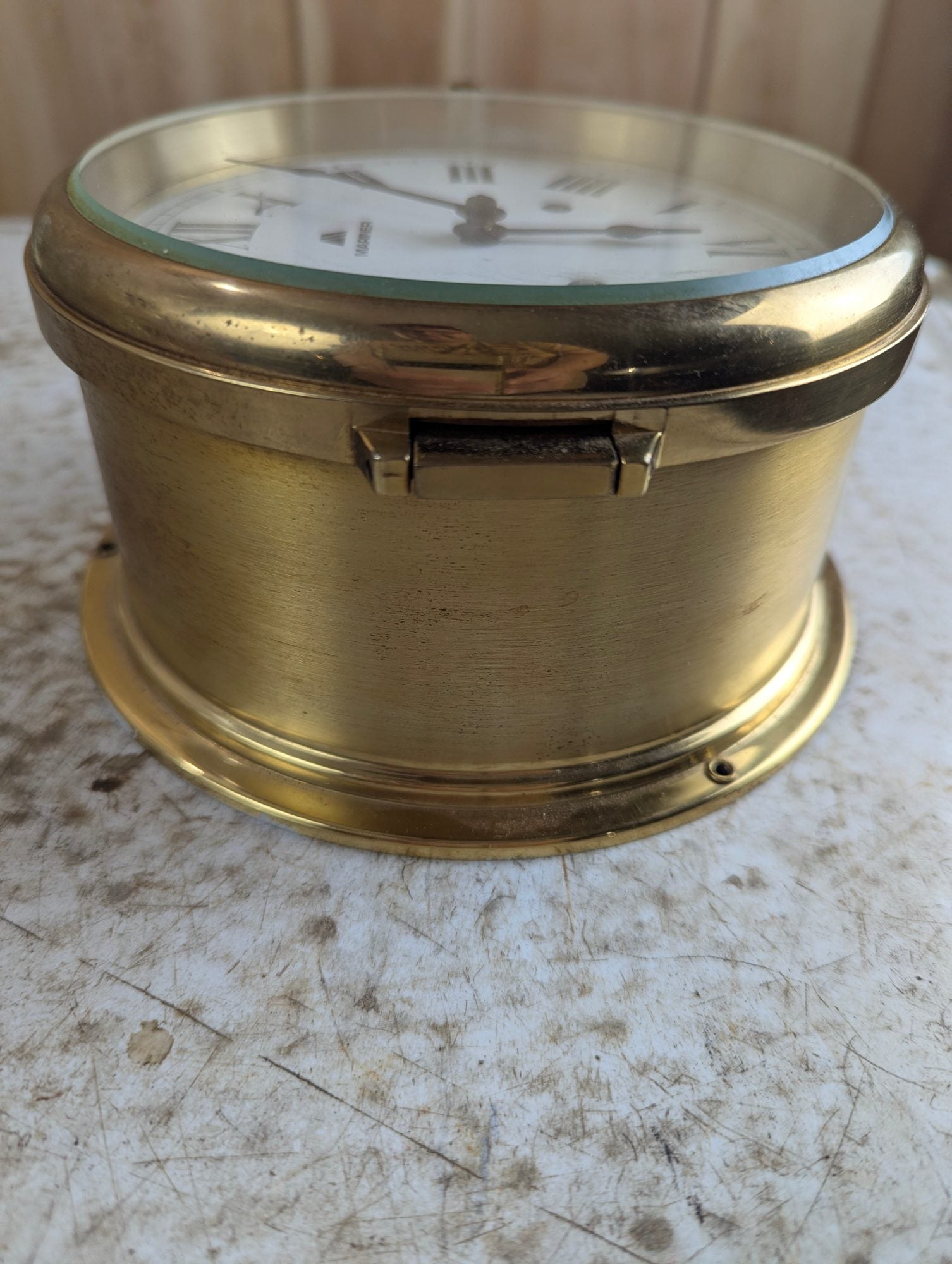 1950s 6" German Mariner Ship's Bell Clock
