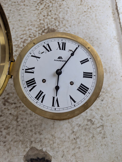 1950s 6" German Mariner Ship's Bell Clock
