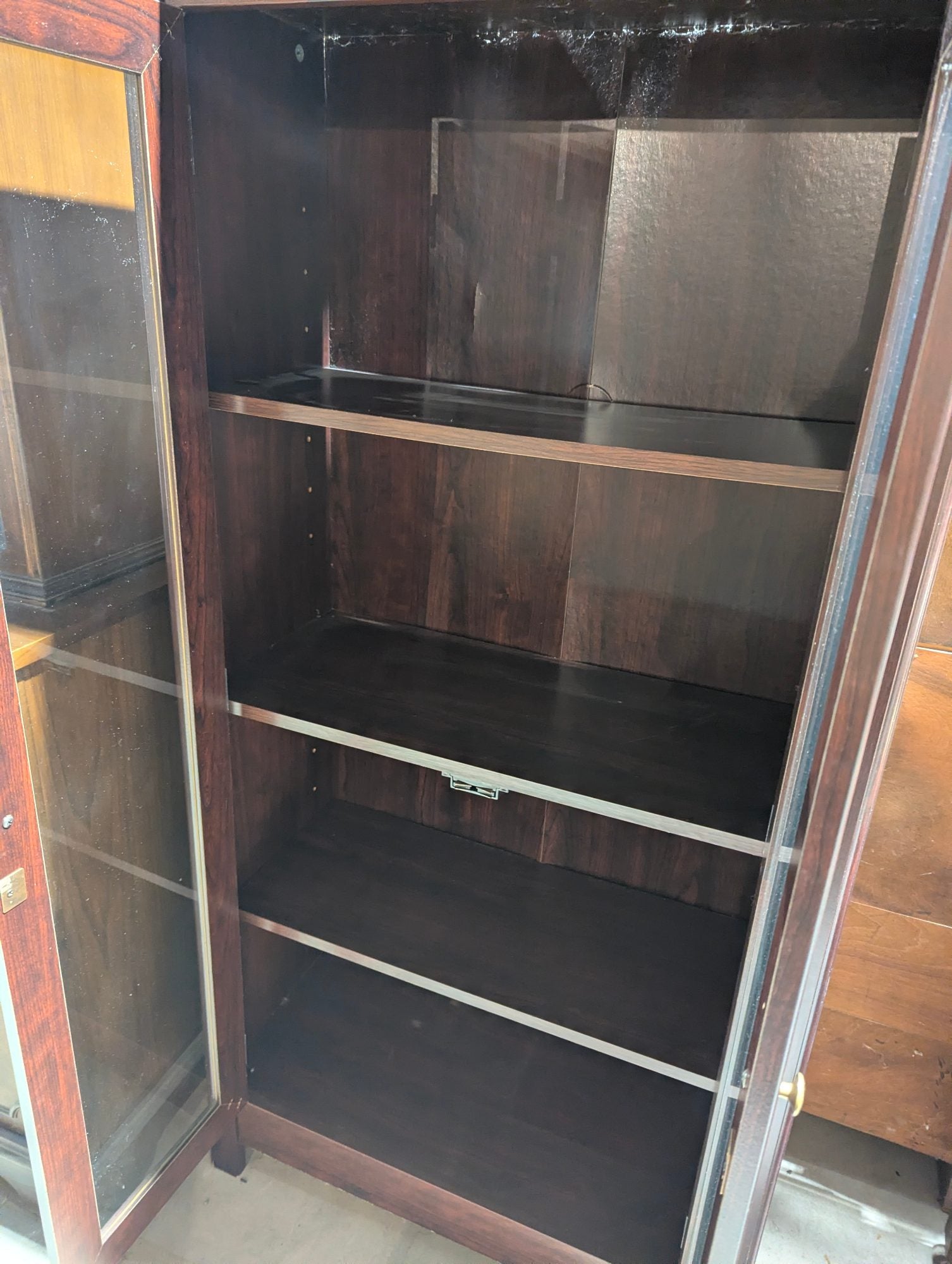 Double glass Door Display Cabinet 29" x 13.5" X 56"H