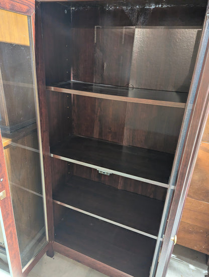 Double glass Door Display Cabinet 29" x 13.5" X 56"H