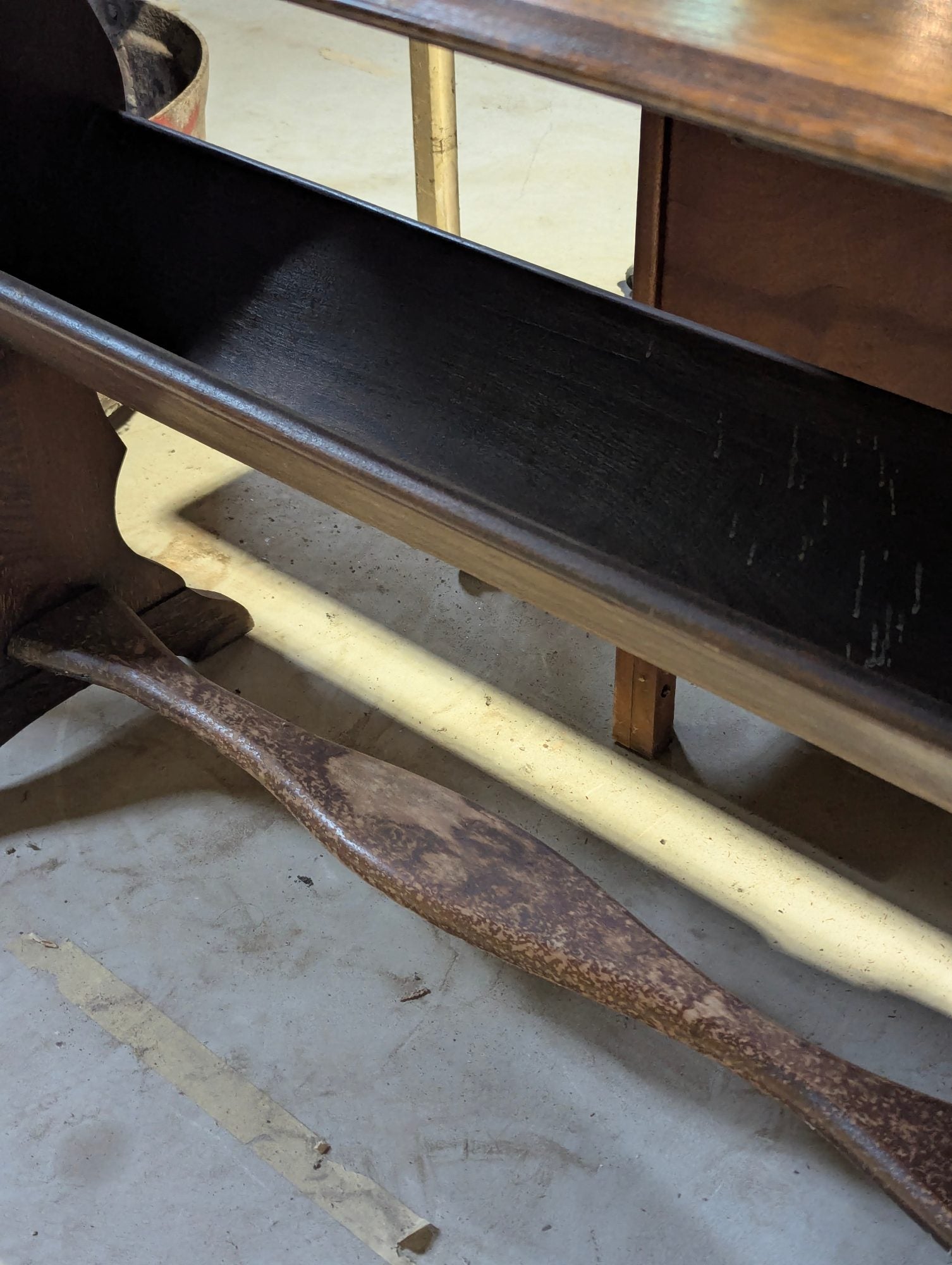 Wood Book Rack Hall Table 18" x 45" x 30.5"H