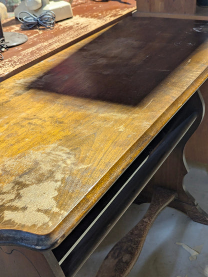Wood Book Rack Hall Table 18" x 45" x 30.5"H