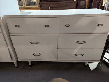 Mid-Centry Modern 6 Drawer Dresser 44" x 17" x 30"H