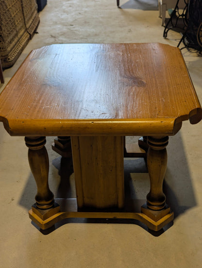Pine End Table 28" x 24" x 19"H