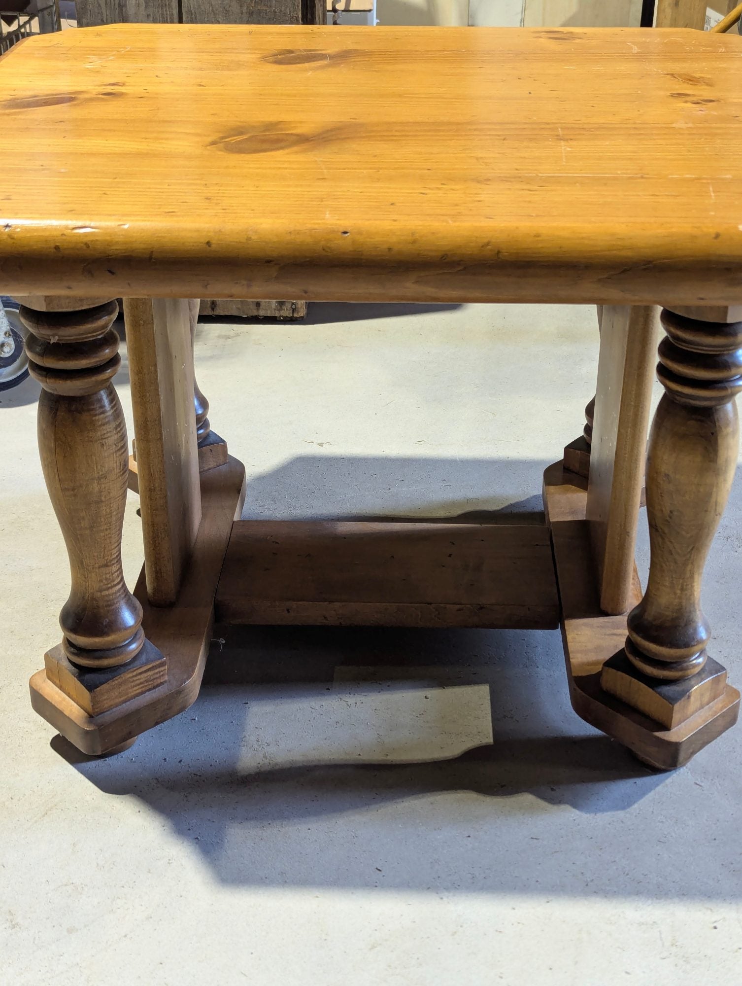 Pine End Table 28" x 24" x 19"H