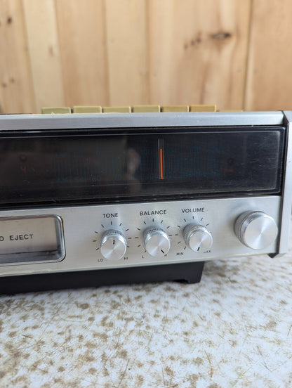 Vintage Yorx AM/FM Stereo 8-Track Digital Clock Radio- Tested Working