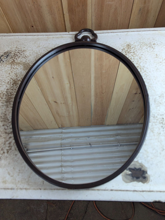16" x 20" Vintage Style Wall Mirror with Decorative Hanging Loop