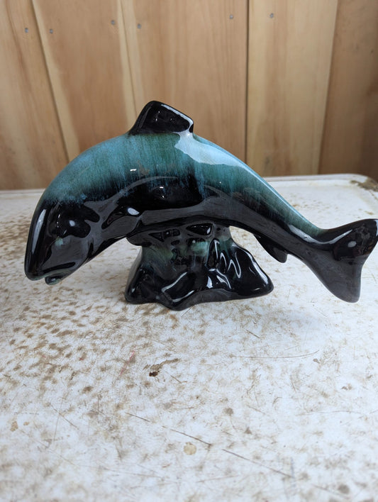 Vintage Blue Mountain Pottery 6" tall Fish Figure BMP