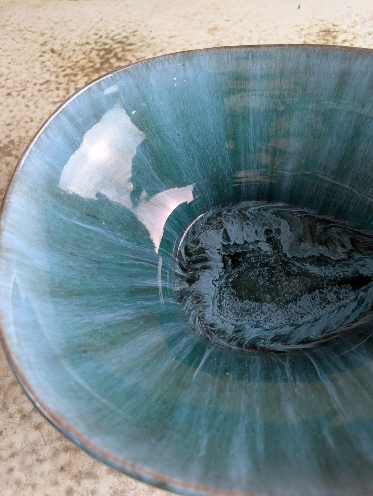 Vintage Blue Mountain Pottery 12" x 9" Chip and Dip Serving Bowl BMP