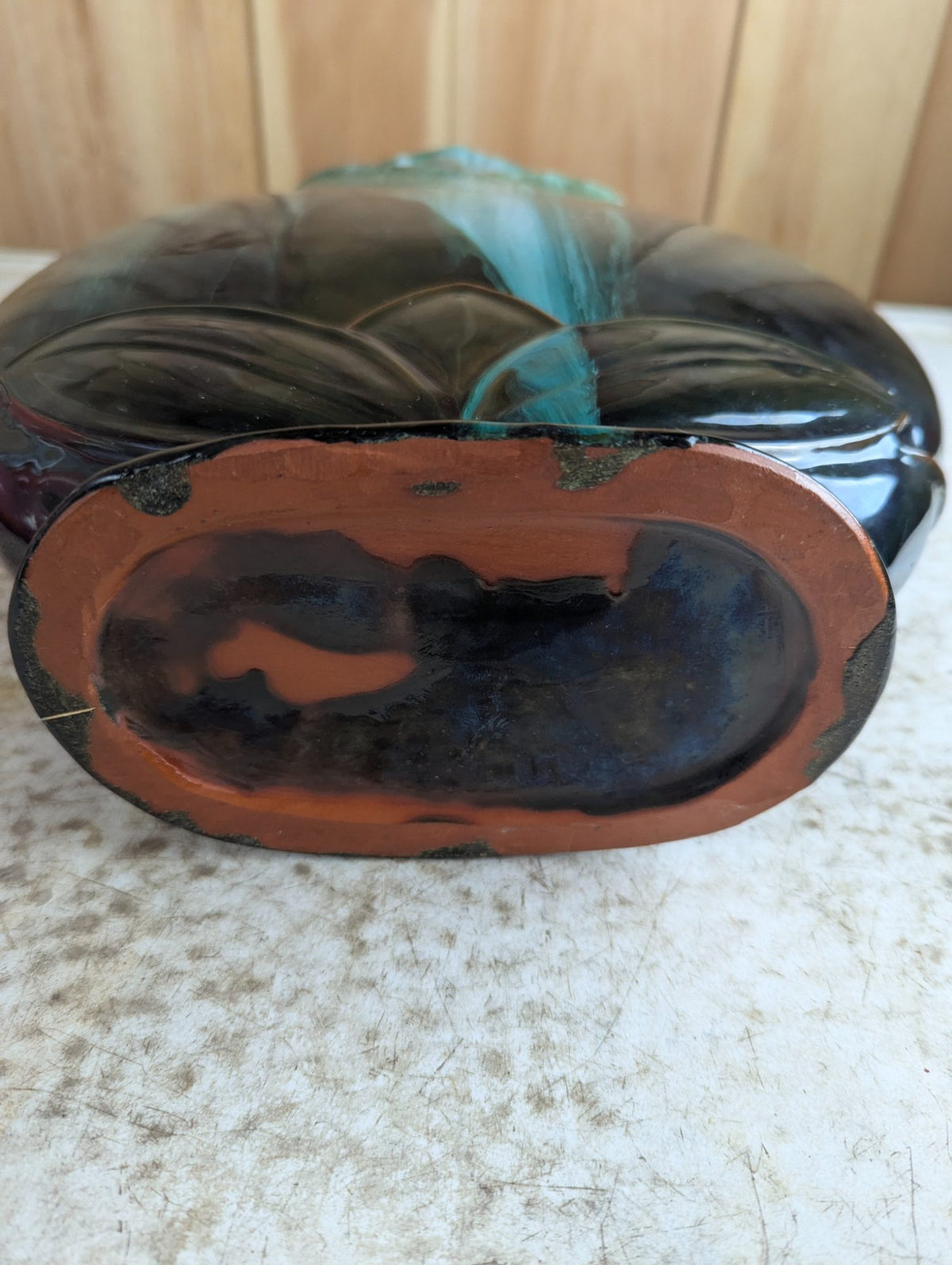Vintage Blue Mountain Pottery 12" Tall Tulip Vase BMP