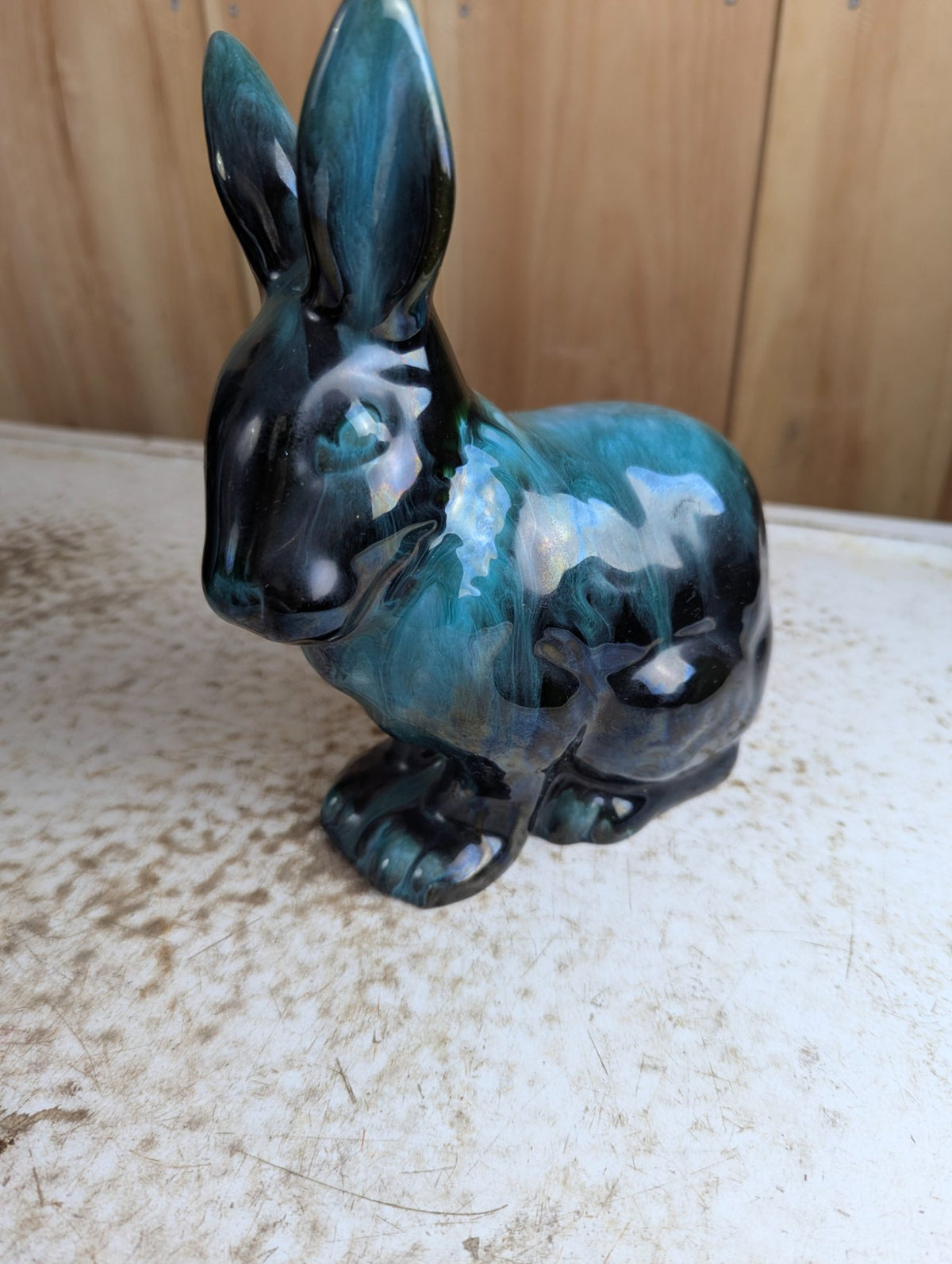 Vintage Blue Mountain Pottery 7" Tall Sitting Rabbit Figurine BMP