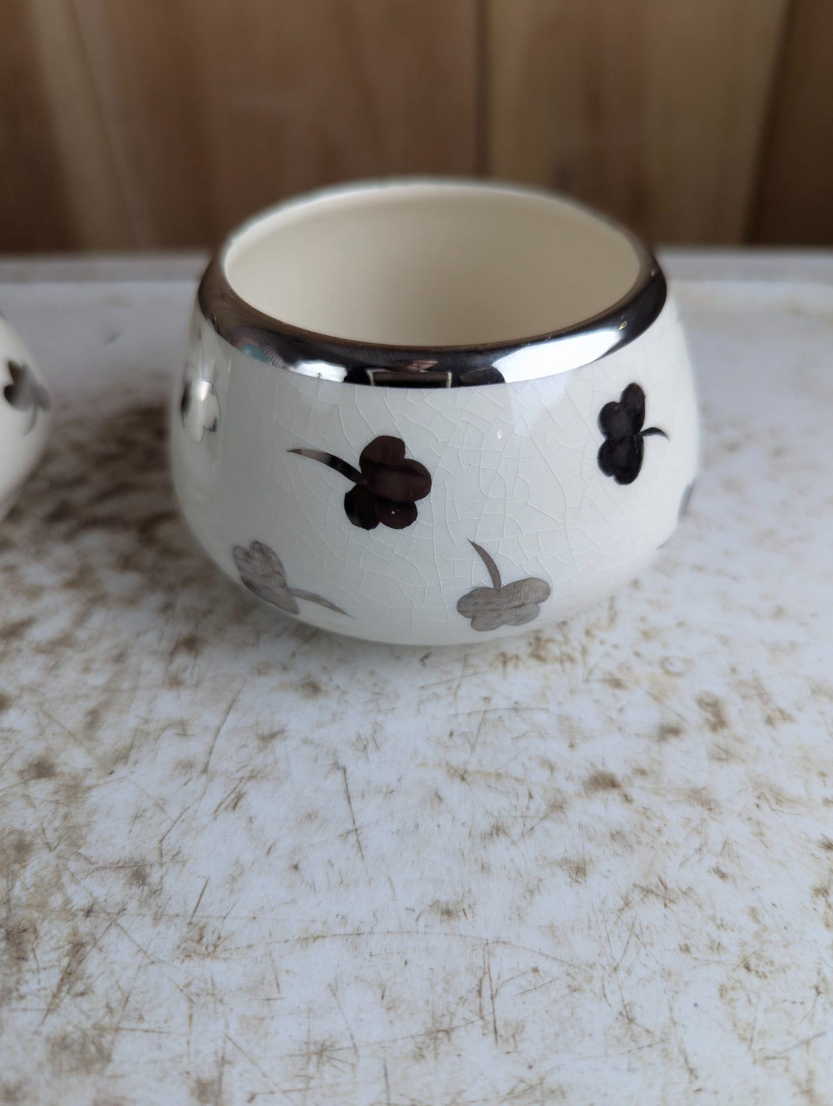 Vintage Sandland Ware Cream and Sugar Set