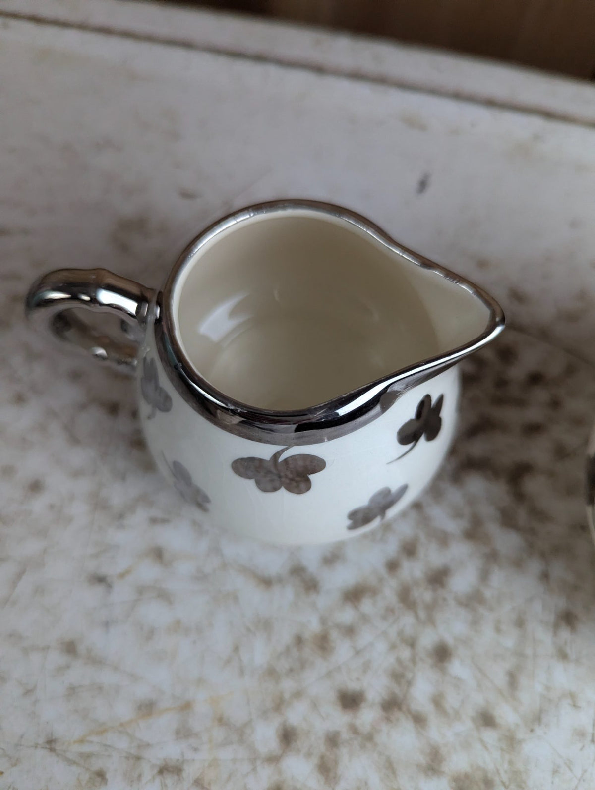 Vintage Sandland Ware Cream and Sugar Set