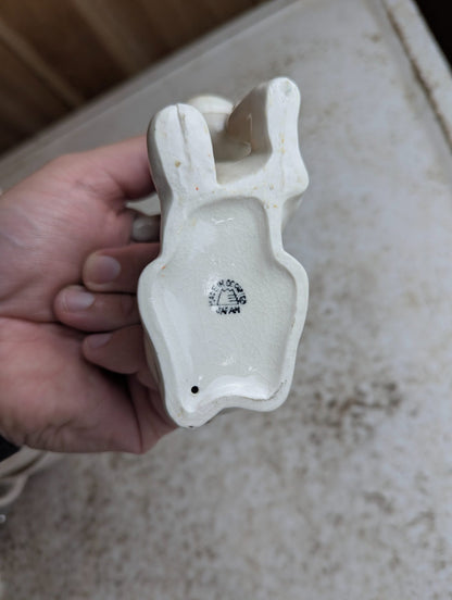 Vintage Occupied Japan Ceramic Puppy Figurine