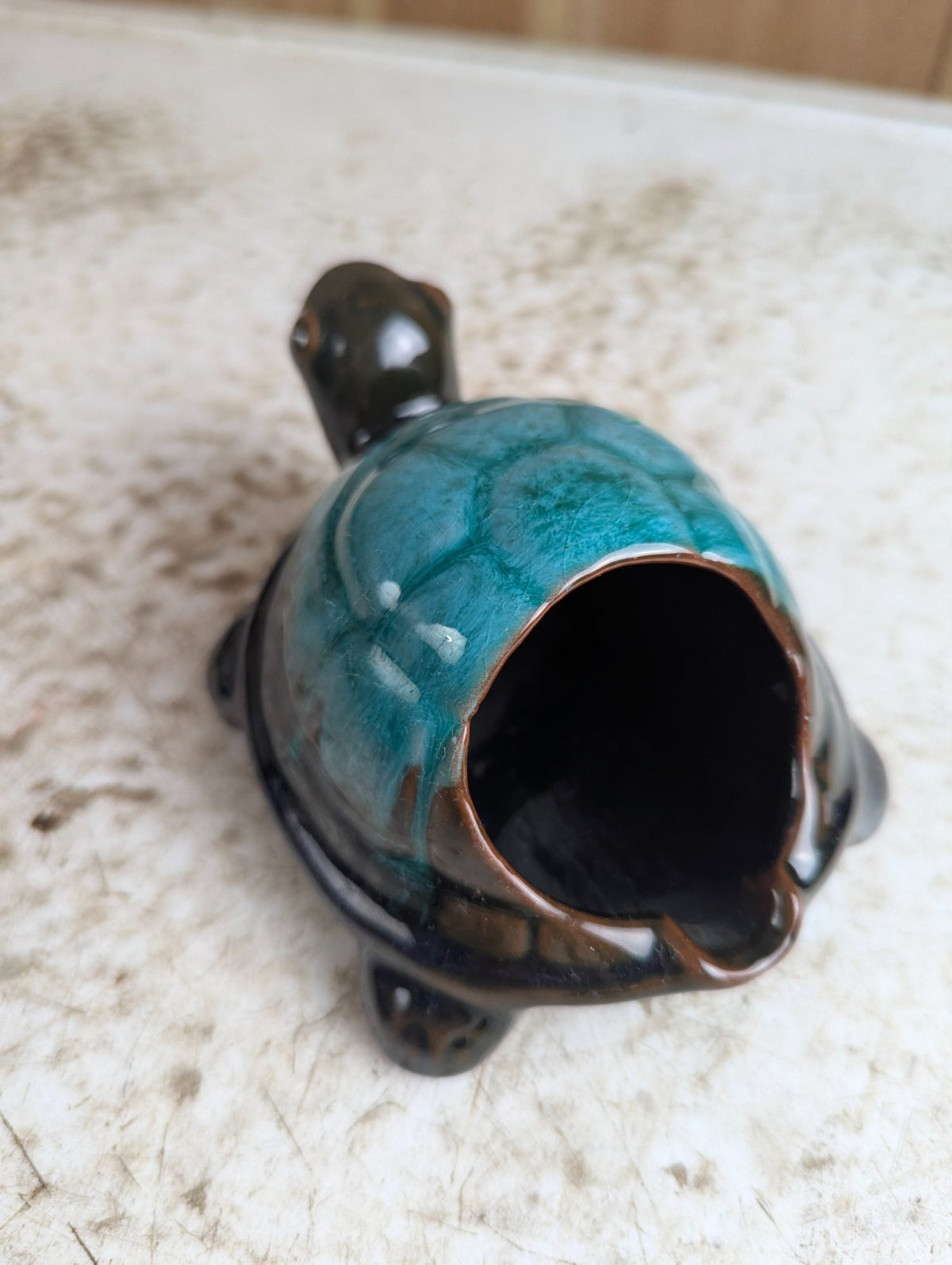 Vintage Blue Mountain Pottery Turtle Ashtray BMP