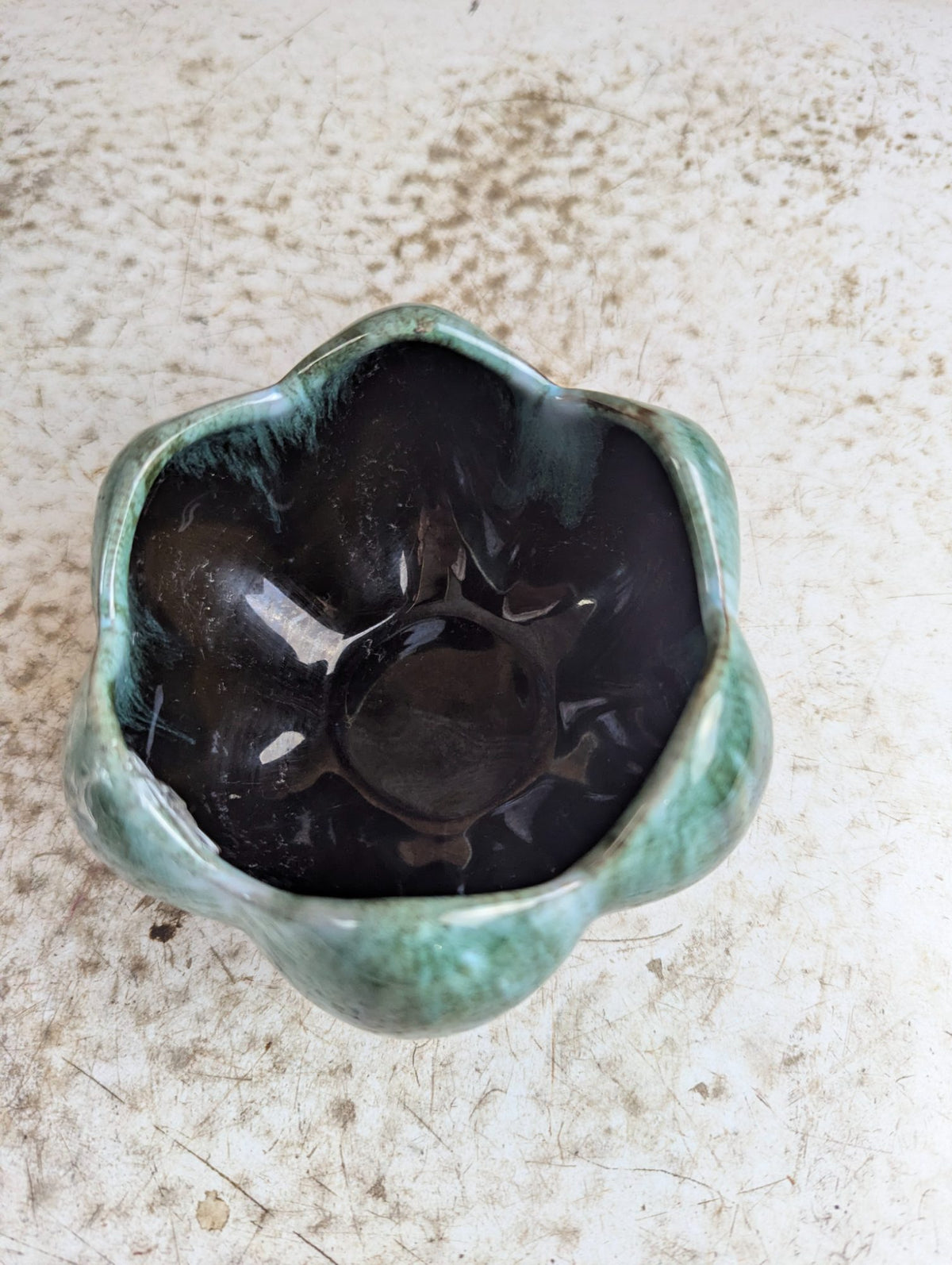 Vintage Blue Mountain Pottery Lotus Small Bowl Planter BMP Marked