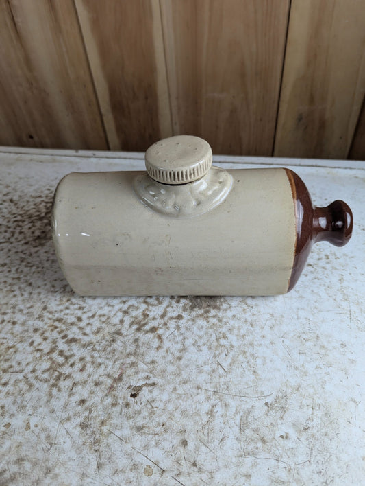 Antique Stoneware Bed Pig Foot Warmer