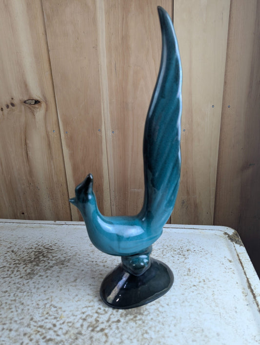 Vintage Blue Mountain Pottery Bird Sculpture BMP 17" Tall