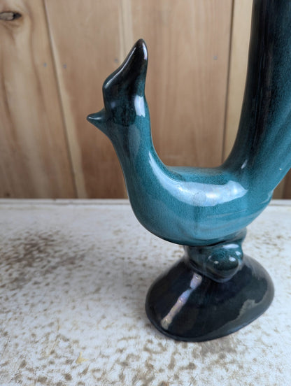 Vintage Blue Mountain Pottery Bird Sculpture BMP 17" Tall