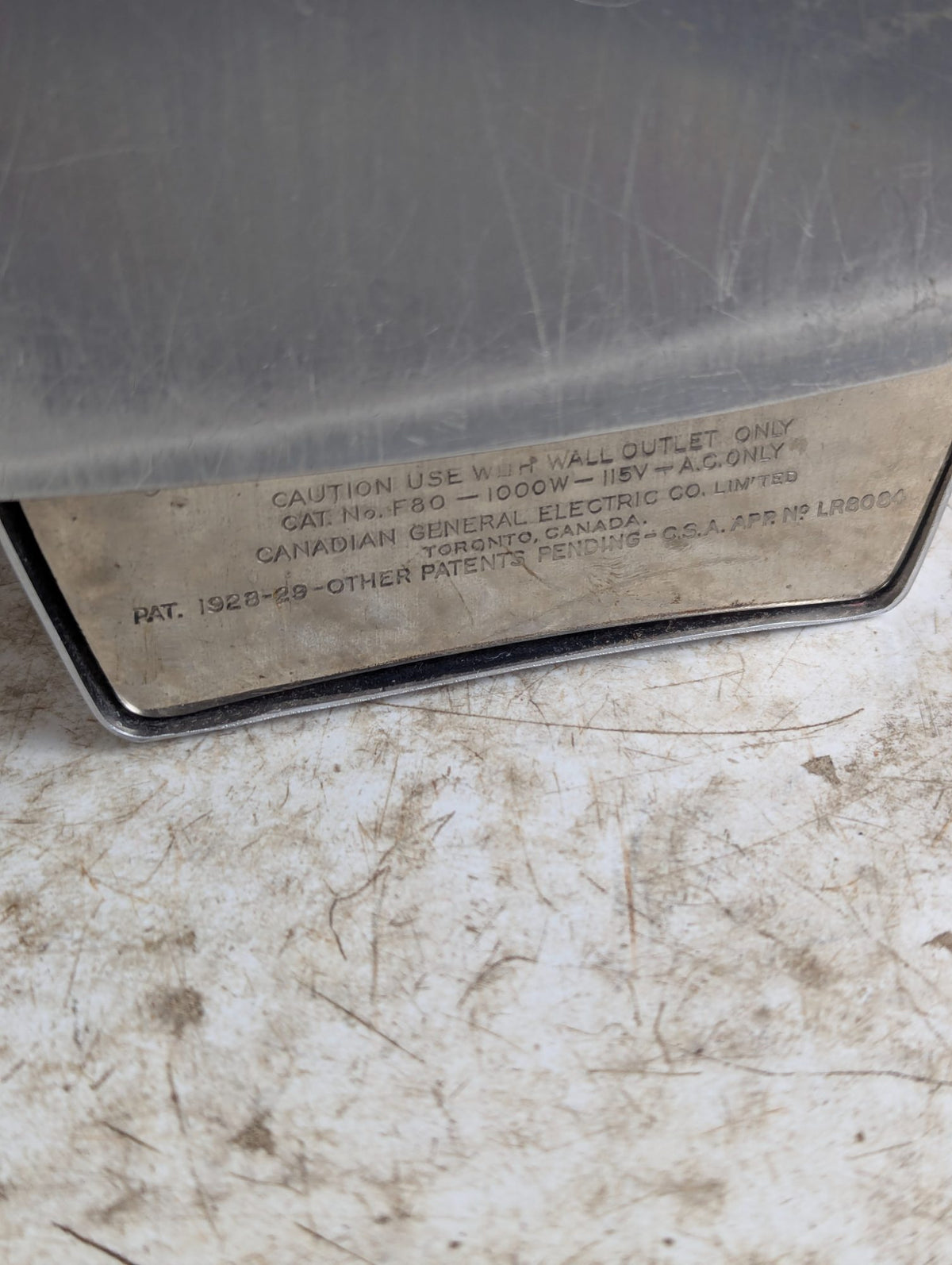 1950s General Electric Featherweight Iron F80 - Tested Working