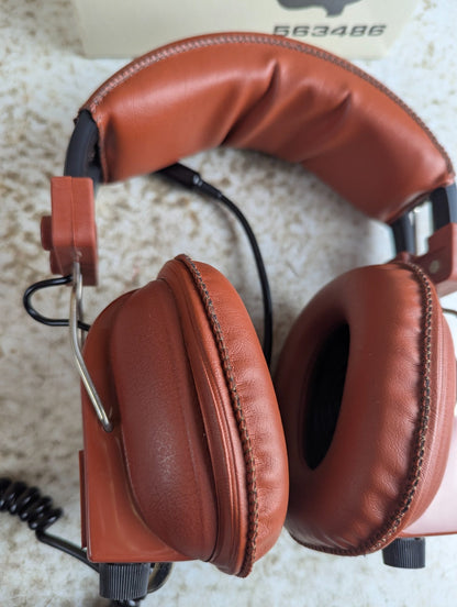 1970s Futura Dynamic Stereo Headphones - Tested Working with Box