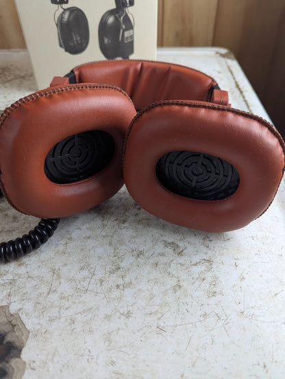 1970s Futura Dynamic Stereo Headphones - Tested Working with Box