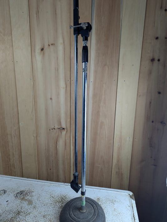 Vintage Heavy Base Microphone Stand with Boom Arm