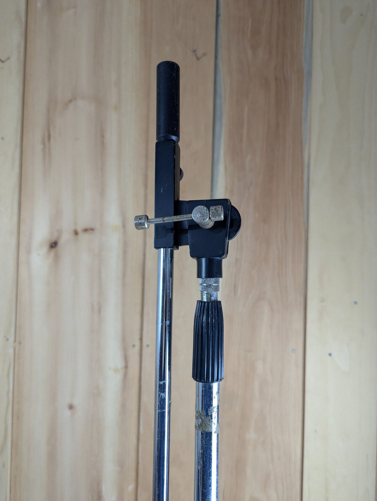 Vintage Heavy Base Microphone Stand with Boom Arm