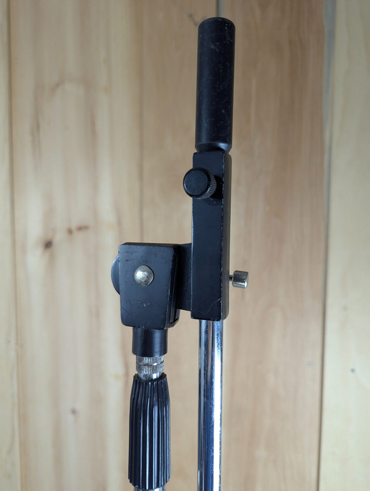 Vintage Heavy Base Microphone Stand with Boom Arm