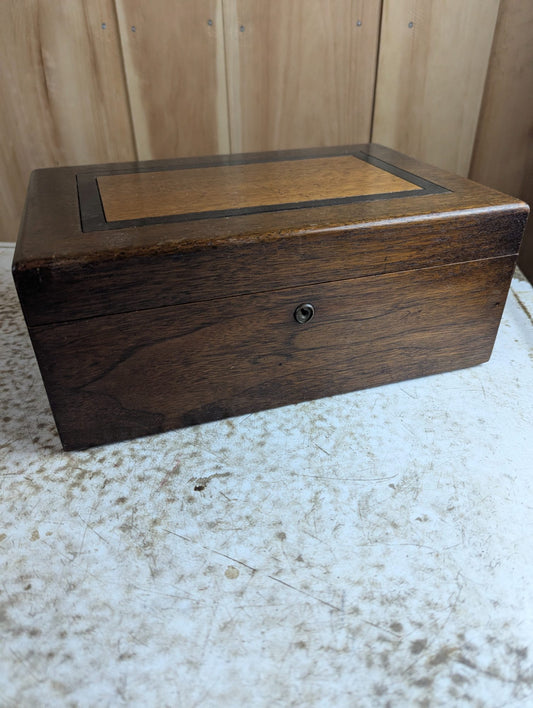 Vintage Wood Humidor Tobacco Box