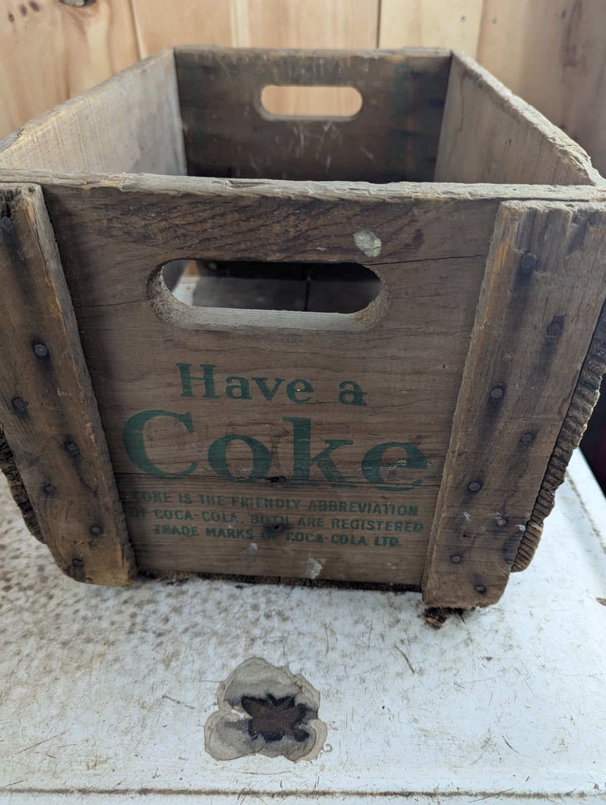 1965 Wooden Coca-Cola Soda Crate