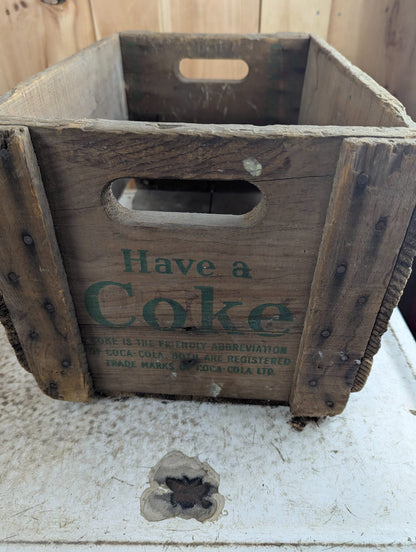 1965 Wooden Coca-Cola Soda Crate