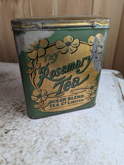 Vintage Rosemary Tea Ocean Blend Tea Tin Peterborough Toronto