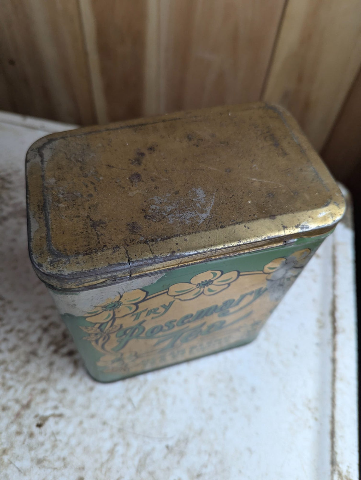 Vintage Rosemary Tea Ocean Blend Tea Tin Peterborough Toronto