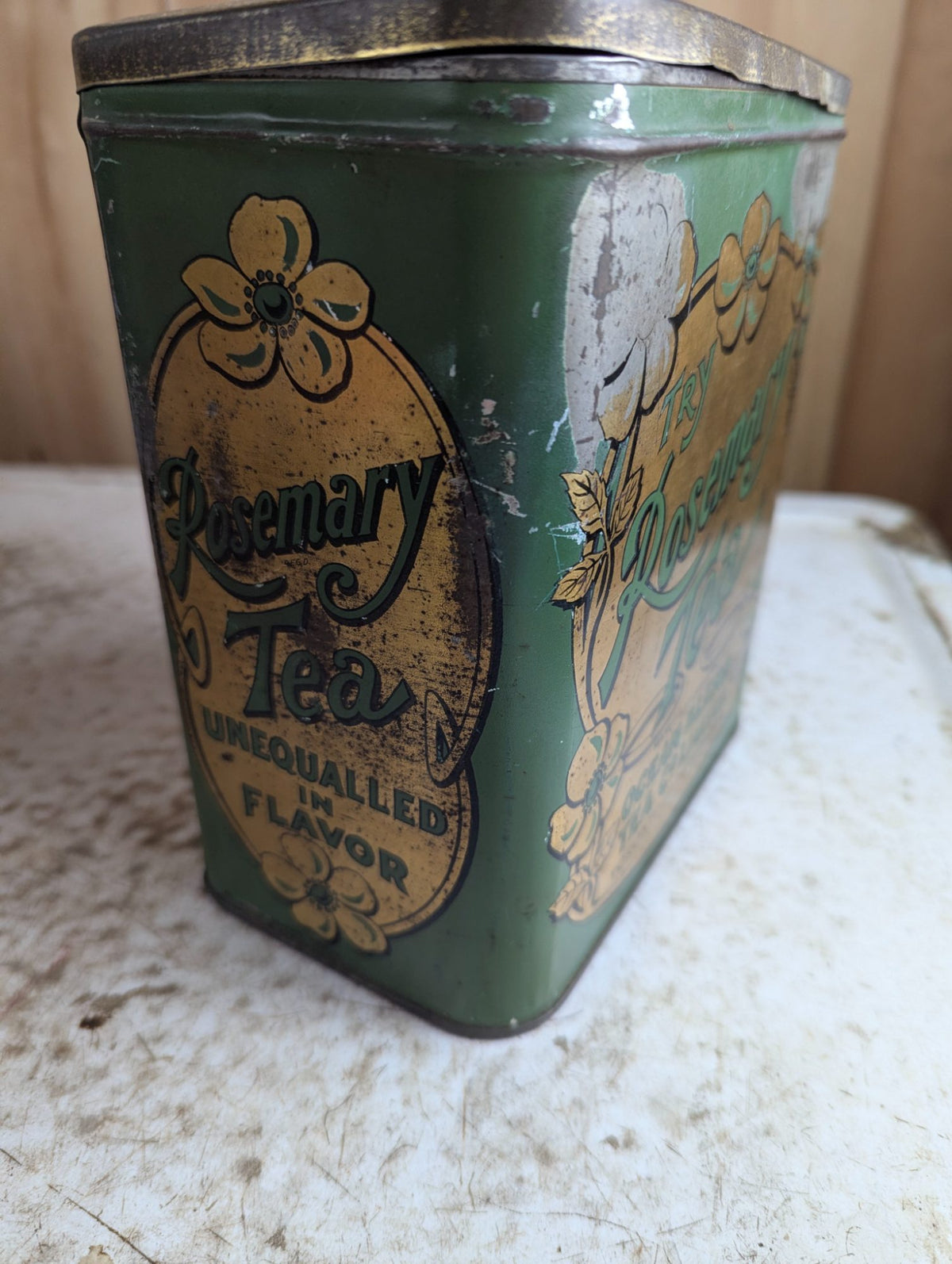 Vintage Rosemary Tea Ocean Blend Tea Tin Peterborough Toronto