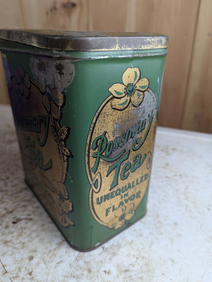 Vintage Rosemary Tea Ocean Blend Tea Tin Peterborough Toronto