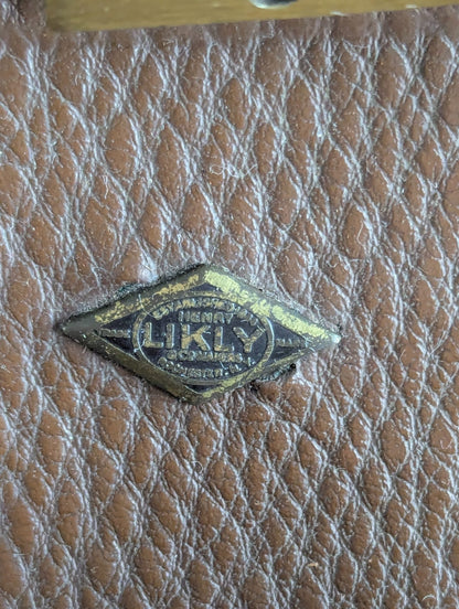 Antique 1910s Henry Likly & Co Leather Gladstone Doctor's Bag