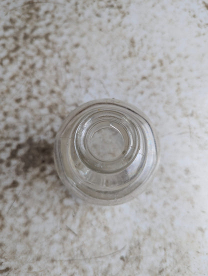 Vintage Waterman's Ideal Ink 4 oz Clear Glass Bottle