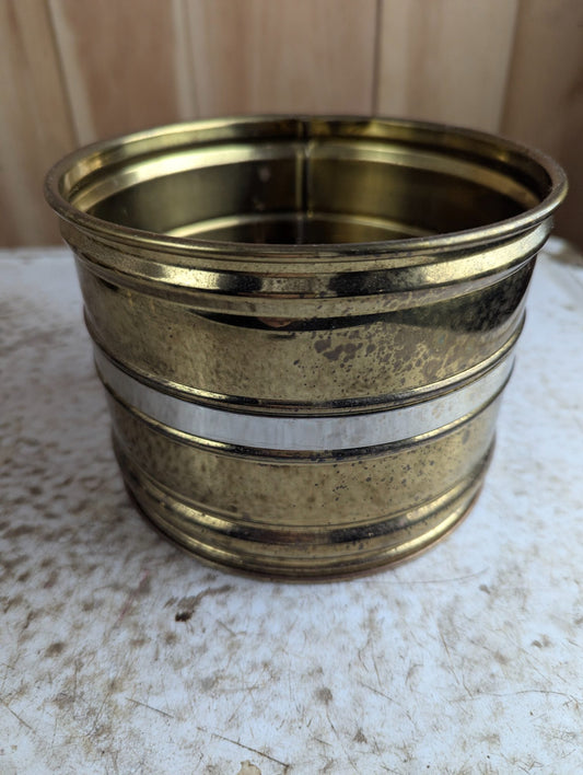 Vintage Dutch Brass Planter 6.5"