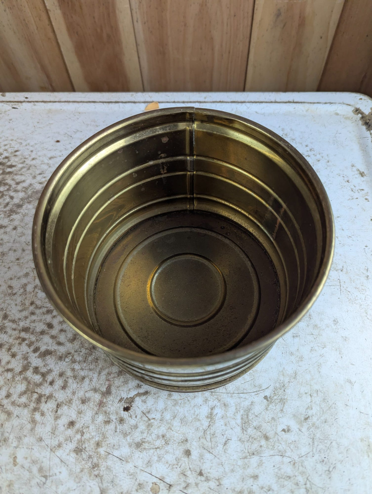 Vintage Dutch Brass Planter 6.5"