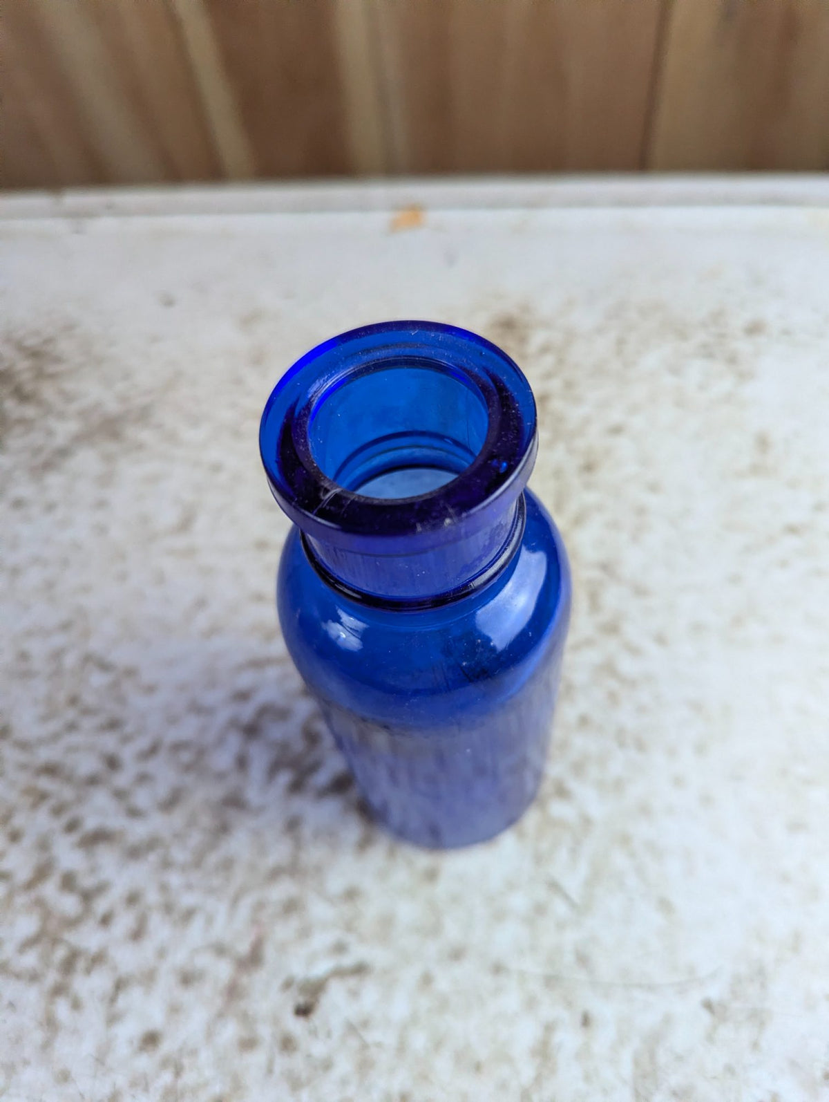 Vintage Cobalt Blue Medicine Apothecary Bottle