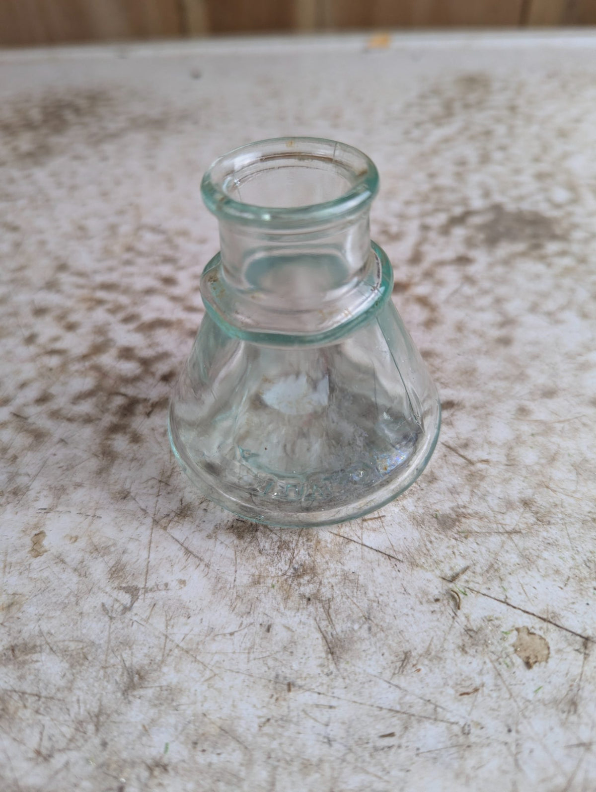Antique Le Page's Mucilage Glue Aqua Glass Bottle