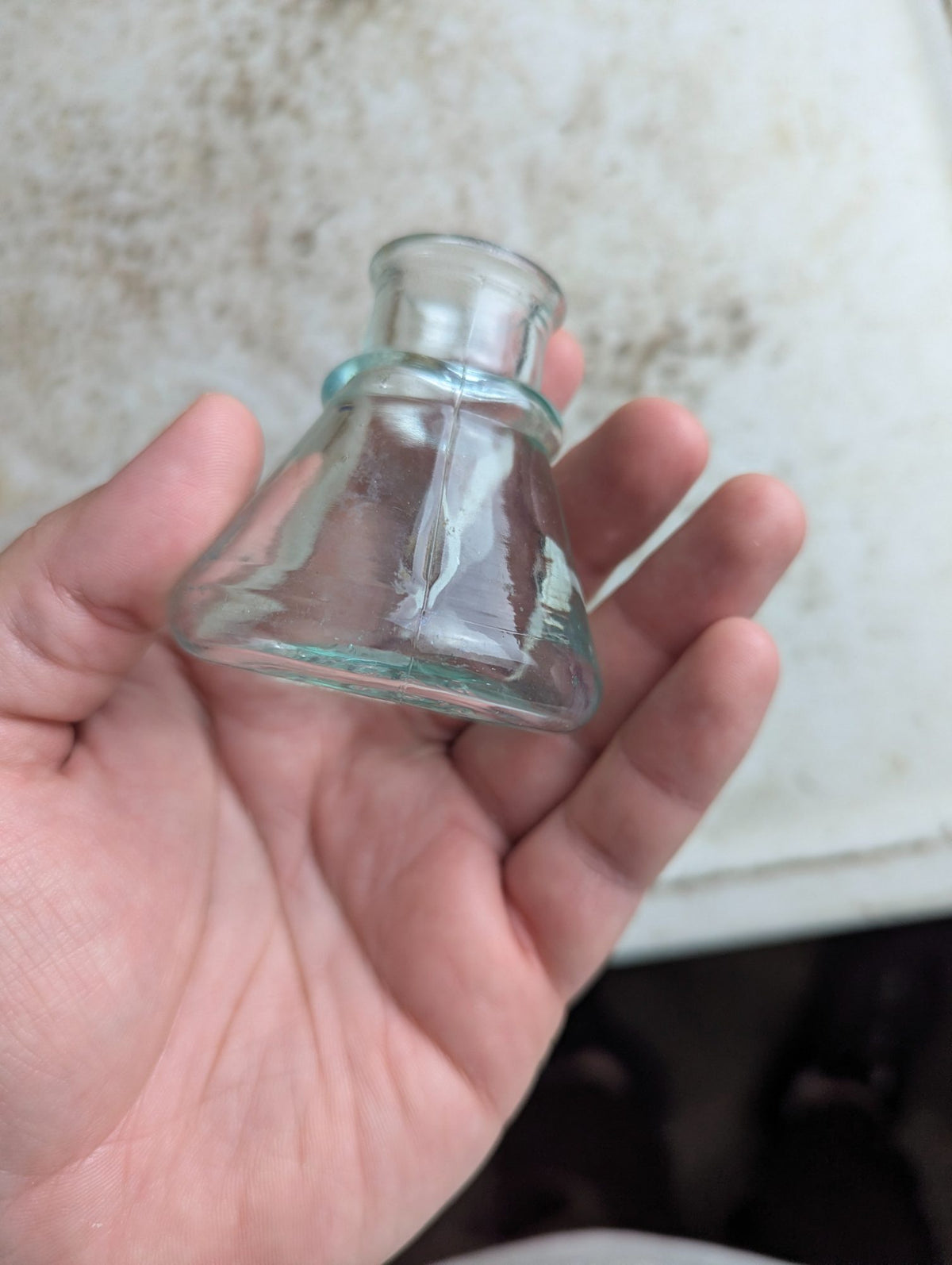 Antique Le Page's Mucilage Glue Aqua Glass Bottle