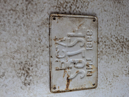 1966 Ontario Public Commercial Vehicle (PCV) License Plate '2972F'
